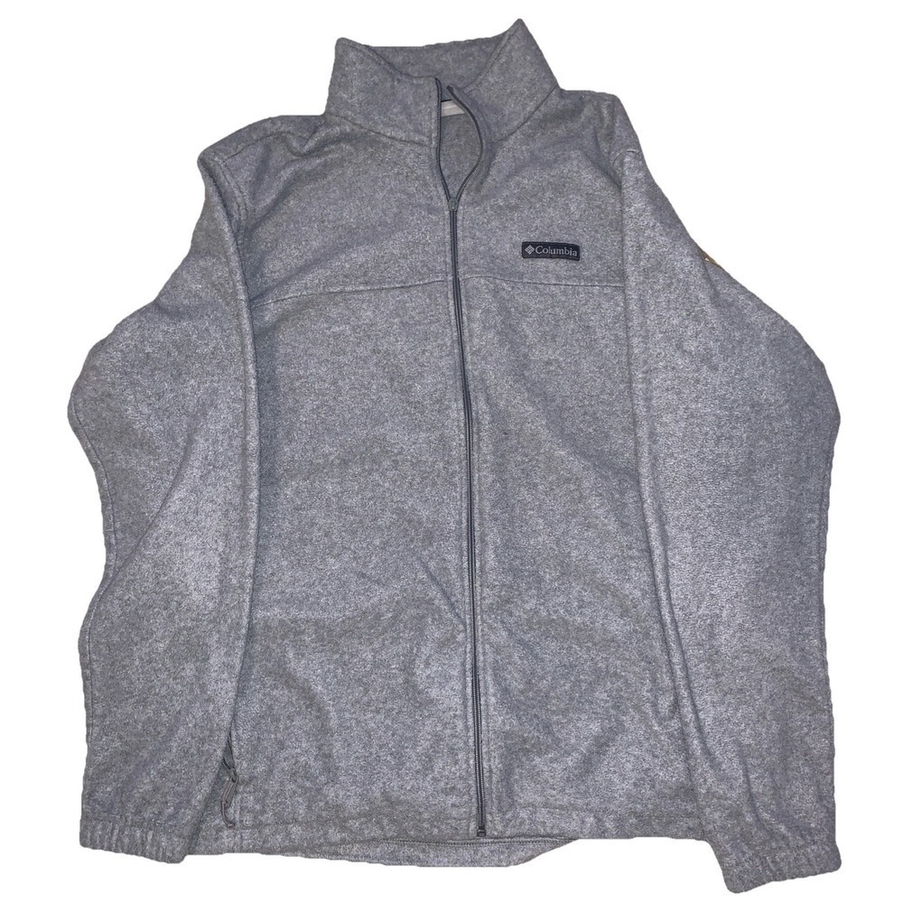Columbia Men's Steens Mountain Full Zip Fleece Jacket in gray Size XL